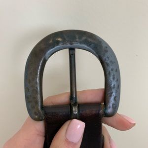 Vintage Boho Distressed Leather Belt Large or X Large 40 inches